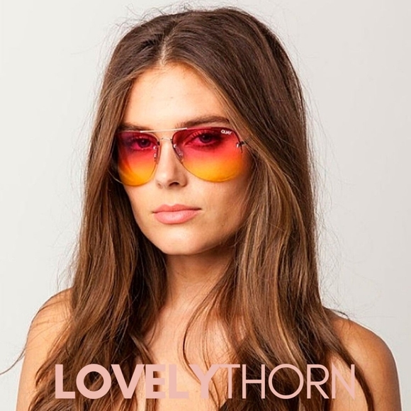 QUAY // muse pink yellow fade rare nwot - Picture 10 of 10